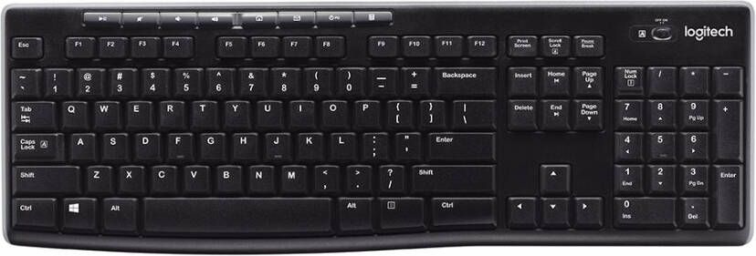 Logitech K270 Wireless Keyboard(Qwerty)Toetsenbord Zwart online kopen