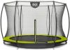 EXIT Toys Exit Silhouette Verlaagde Trampoline Met Veiligheidsnet Rond 244 Cm Limegroen online kopen