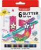 Bruynzeel Kids viltstiften Glitter, set van 6 stuks in geassorteerde kleuren online kopen