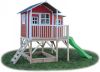 EXIT Toys Exit Loft 550 Speelhuisje Op Poten Met Glijbaan Rood online kopen