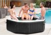 Intex Whirlpool PureSpa™ Octagon Bubble Jet PureSPA "Jet + Bubble Deluxe" octagon, onyx black 6 delig, øxh 201x71cm, met zoutwatersysteem(set ) online kopen