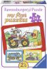 Ravensburger Mijn Eerste Puzzel Graafmachine + Tractor + Kiepauto 3 X 6 Stukjes online kopen