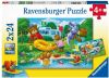 Ravensburger 2 x 24 puzzel Familie beer gaat kamperen online kopen