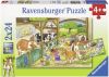 Ravensburger Puzzel Vrolijk Boerderijleven 2 X 24 Stukjes online kopen