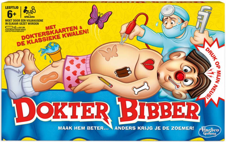 Hasbro Dokter Bibber 27 x 27 x 5, 5 cm gezelschapsspel online kopen