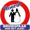 Feestbazaar Huldeschild Bruidspaar Verkeersbord online kopen