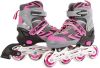 Massamarkt Inline Skates Roze/grijs Abec7 Alu Frame Verstelbaar 34 online kopen