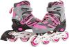 Massamarkt Inline Skates Roze/grijs Abec7 Alu Frame Verstelbaar 34 online kopen