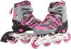 Massamarkt Inline Skates Roze/grijs Abec7 Alu Frame Verstelbaar 34 online kopen