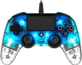 Nacon PlayStation 4 official wired compact LED controller blauw online kopen