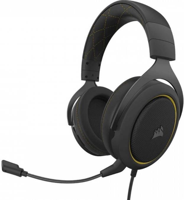 Corsair HS60 Pro Surround gaming headset PC zwart/geel online kopen