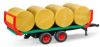 Bruder ® Aanhanger voor speelgoedauto Transportaanhanger met 8 ronde balen 02220, made in germany online kopen