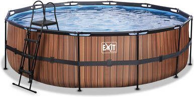 EXIT TOYS EXIT Frame Pool ø, 488x122cm(12v Sand filter) houtlook online kopen