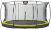 EXIT Toys Exit Silhouette Verlaagde Trampoline Met Veiligheidsnet Rond 366 Cm Lime online kopen