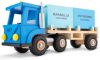 New Classic Toys Vrachtwagen Havenlijn 40 Cm Hout Blauw 3 delig online kopen