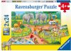 Ravensburger Puzzel Een Dag In De Dierentuin 2 X 24 Stukjes online kopen