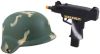 Funny Fashion Kinderen Speelgoed Verkleed Wapen En Helm Set Voor Soldaten/militairen 2 delig Verkleedattributen online kopen