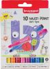 Bruynzeel Kids viltstiften Multi Point, etui van 10 geassorteerde kleuren online kopen