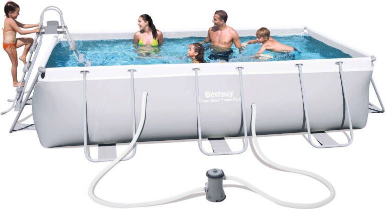 Bestway Power Steel frame zwembad(404x201 cm)met filterpomp online kopen