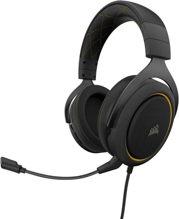 Corsair HS60 Pro Surround gaming headset PC zwart/geel online kopen