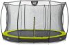 EXIT Toys Exit Silhouette Verlaagde Trampoline Met Veiligheidsnet Rond 366 Cm Lime online kopen