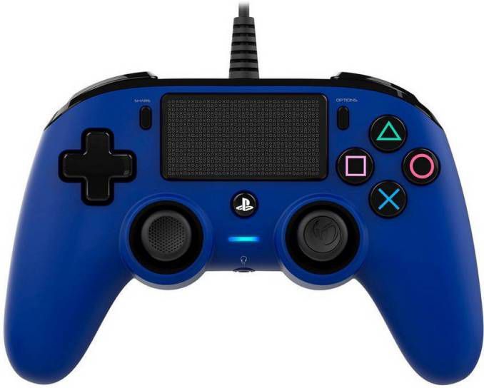 Nacon PlayStation 4 official wired compact controller blauw online kopen