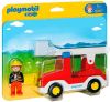 Playmobil &#xAE; 1 2 3 Brandweerwagen met ladder 6967 online kopen