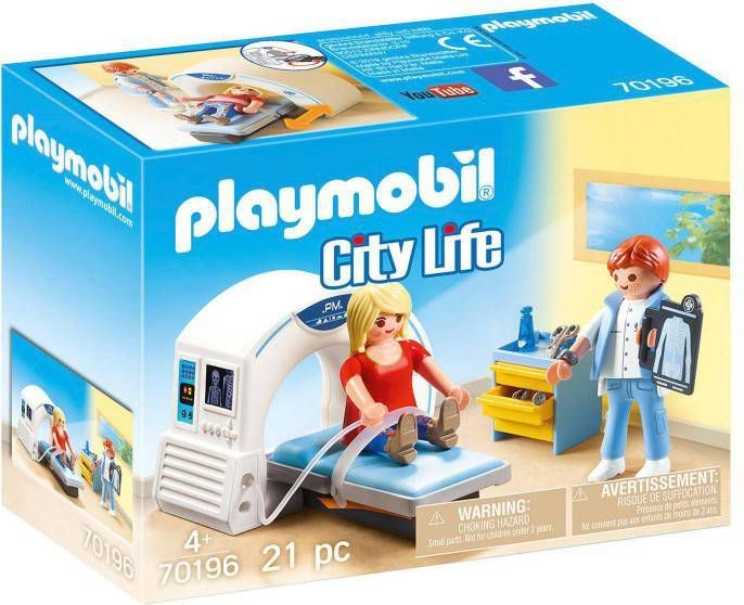PLAYMOBIL City Life Ziekenhuis MRI Scanner met Arts en Patië, nt(70196 ) -  Eerstspeelgoed.nl