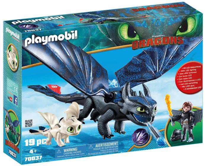 voordeel geleidelijk Detecteerbaar PLAYMOBIL DreamWorks Dragons Hiccup and Toothless with Baby Dragon (70037)  - Eerstspeelgoed.nl