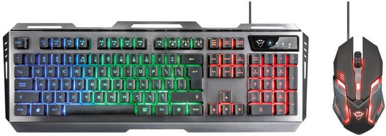 Trust Gaming GXT 845 Tural toetsenbord en muis Zwart US Toetsenbord Zwart online kopen